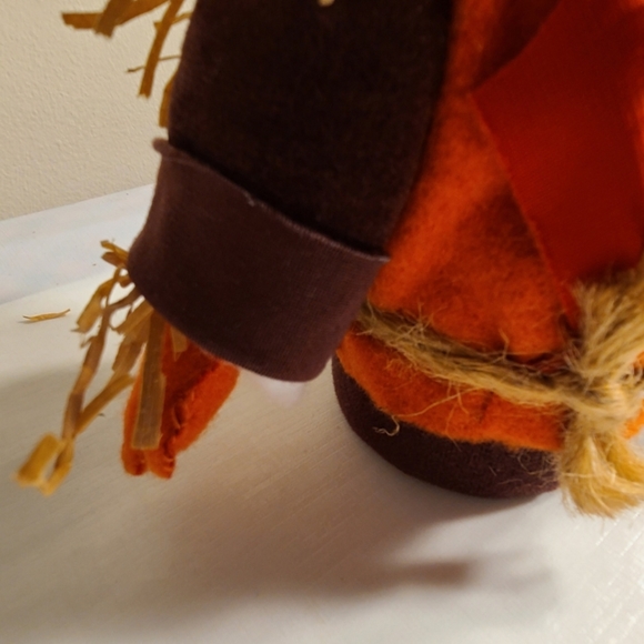 Vintage Handmade Scarecrow and Pumpkin Fall Halloween Decoration - Picture 3 of 8